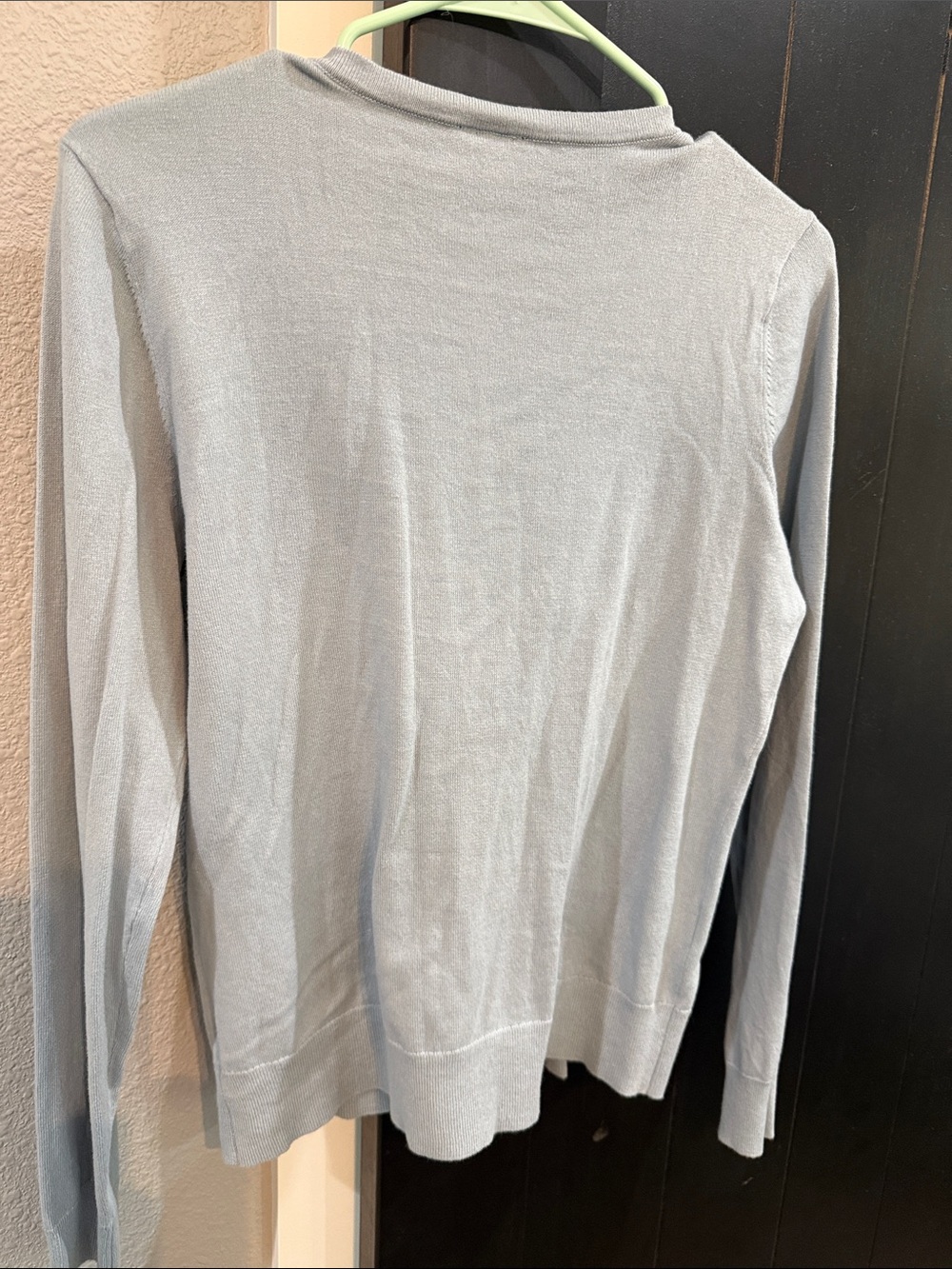 Ann Taylor Factory Light Blue Crewneck Button Cardigan - Picture 2 of 3